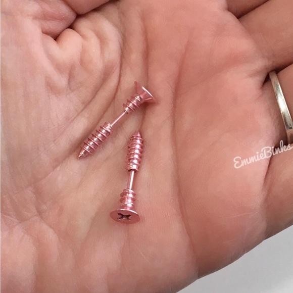 New 2 PAIR New Colors Stainless Steel | Easy To Wear | Trendy Design | Punk - Picture 7 of 16